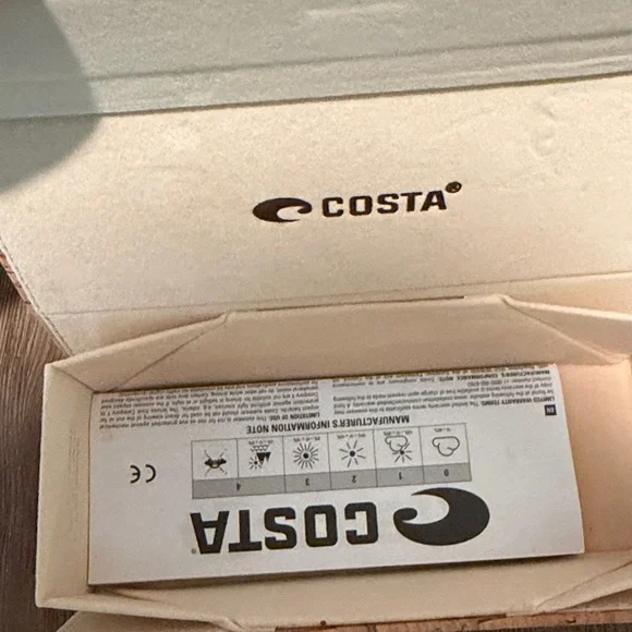 COSTA | NEW | ISLA | 2008 - 07 | SHINY TIGER COWRIE | BLUE MIRROR 580 GLASS - Picture 7 of 7